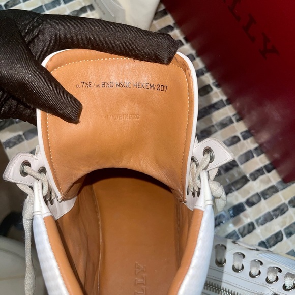 Authentic Bally Mens Leather Sneakers main image 7